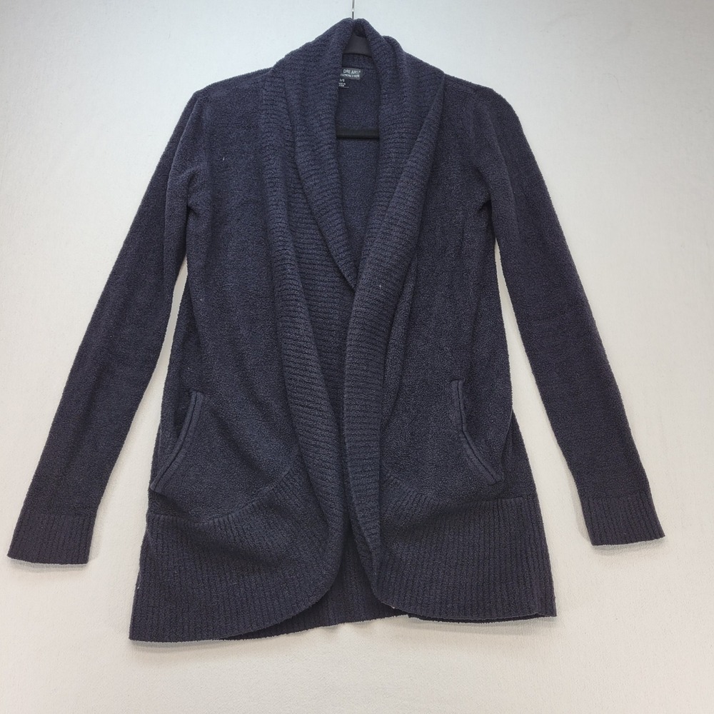 Barefoot Dreams Cardigan Women XS/S Blue CozyChic Lite Shawl Collar Wrap